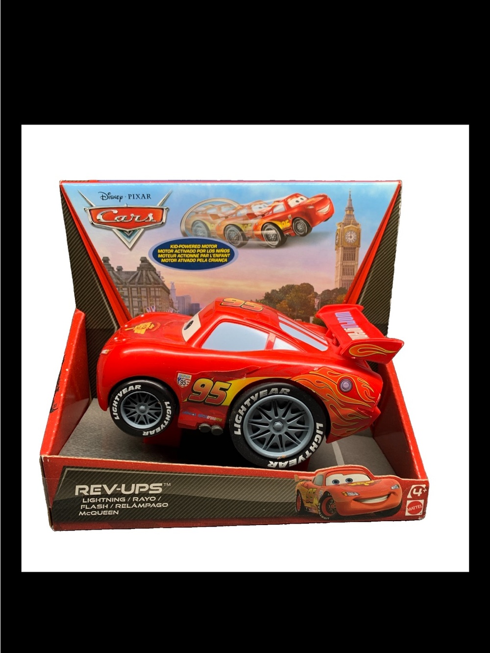 Disney cars rev up lighting mcqueen car rayo flash
